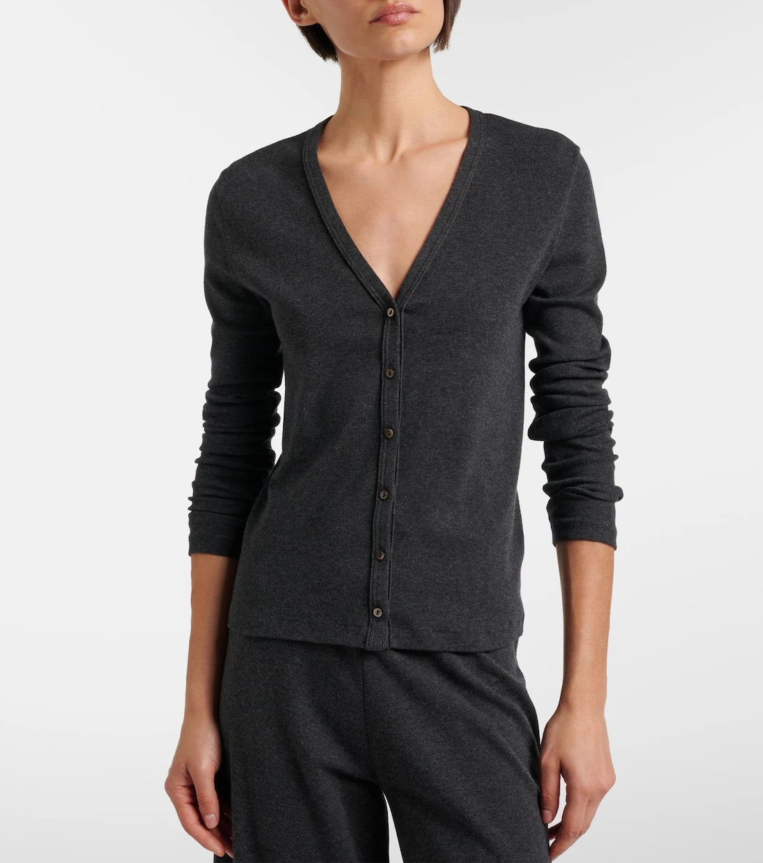 The Row - Cresp cotton cardigan