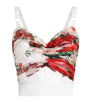 Dolce & Gabbana Multi Rose Print Corset Top
