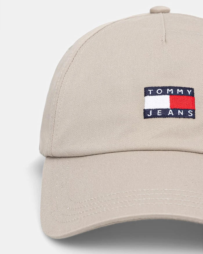Tommy Jeans erkek pamuklu vizörlü şapka