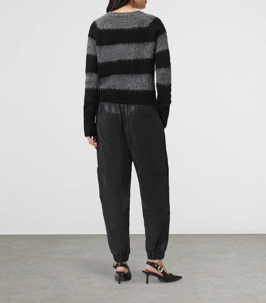 Waxed Denim Mila Cargo Trousers