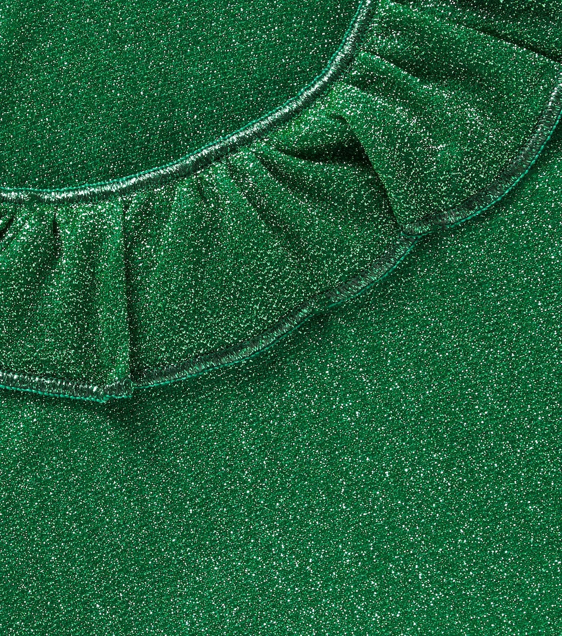 Oséree Kids - Lumière ruffled lamé swimsuit