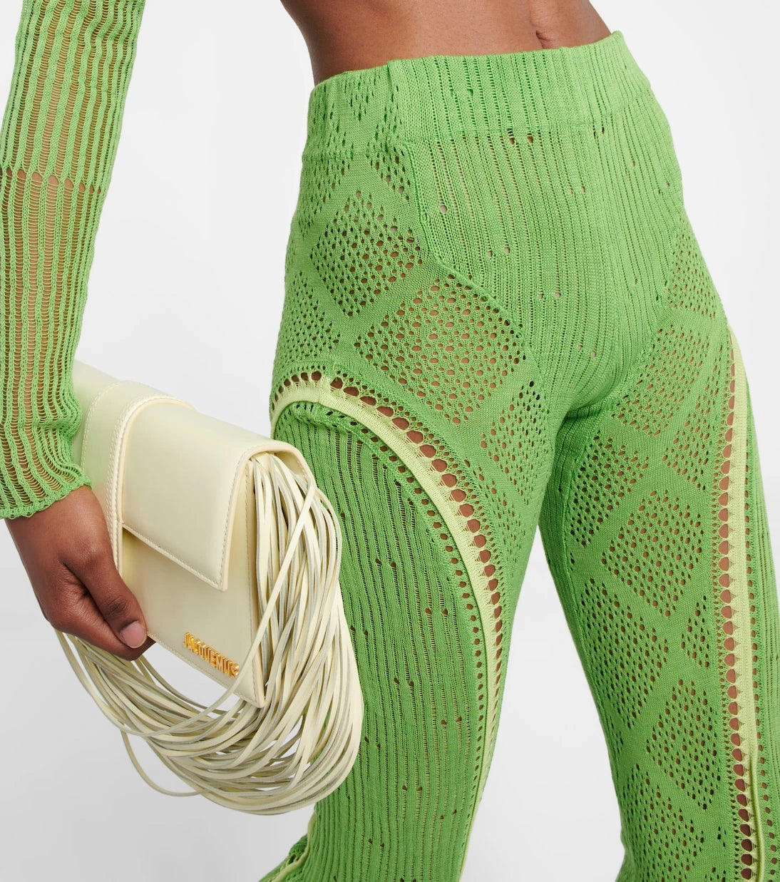 Roberta Einer - Disco high-rise flared cotton pants