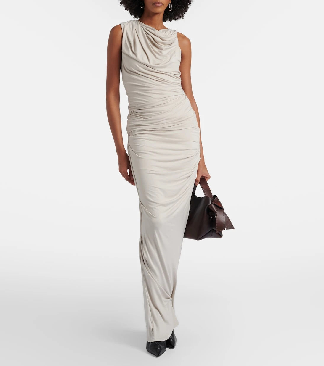 Entire Studios - Asymmetric draped jersey tank top
