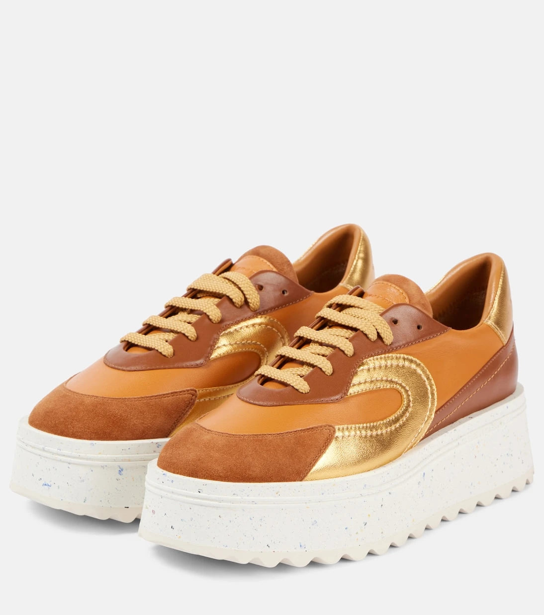 Clergerie - Awake leather platform sneakers