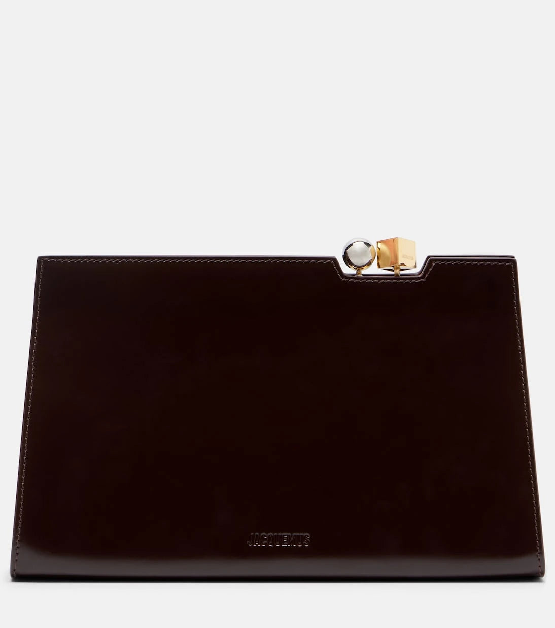 Jacquemus - Salon leather clutch