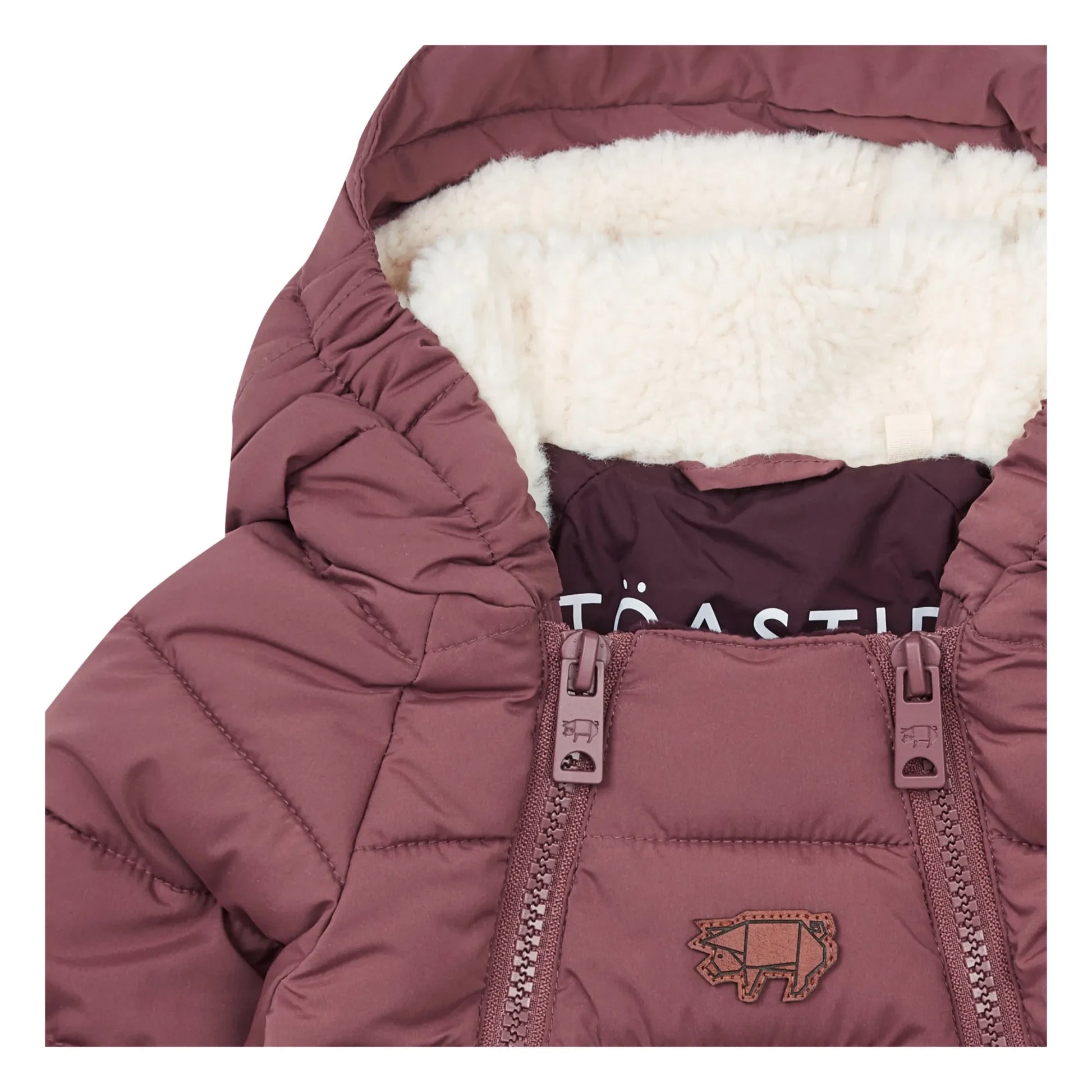Töastie - Cloud  Recycled Polyester Baby Snowsuit | Dusty Pink