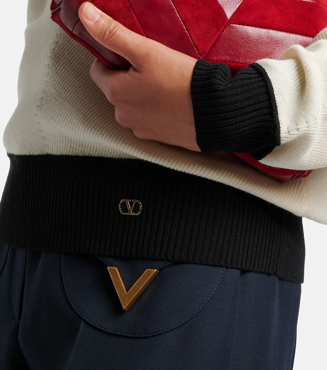 Valentino - VLogo wool-blend sweater