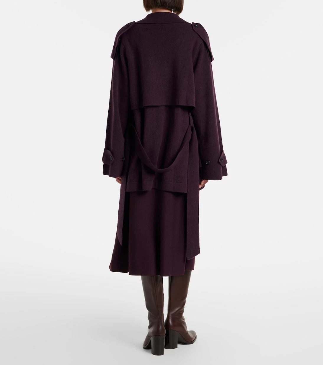 Jardin des Orangers - Virgin wool midi skirt