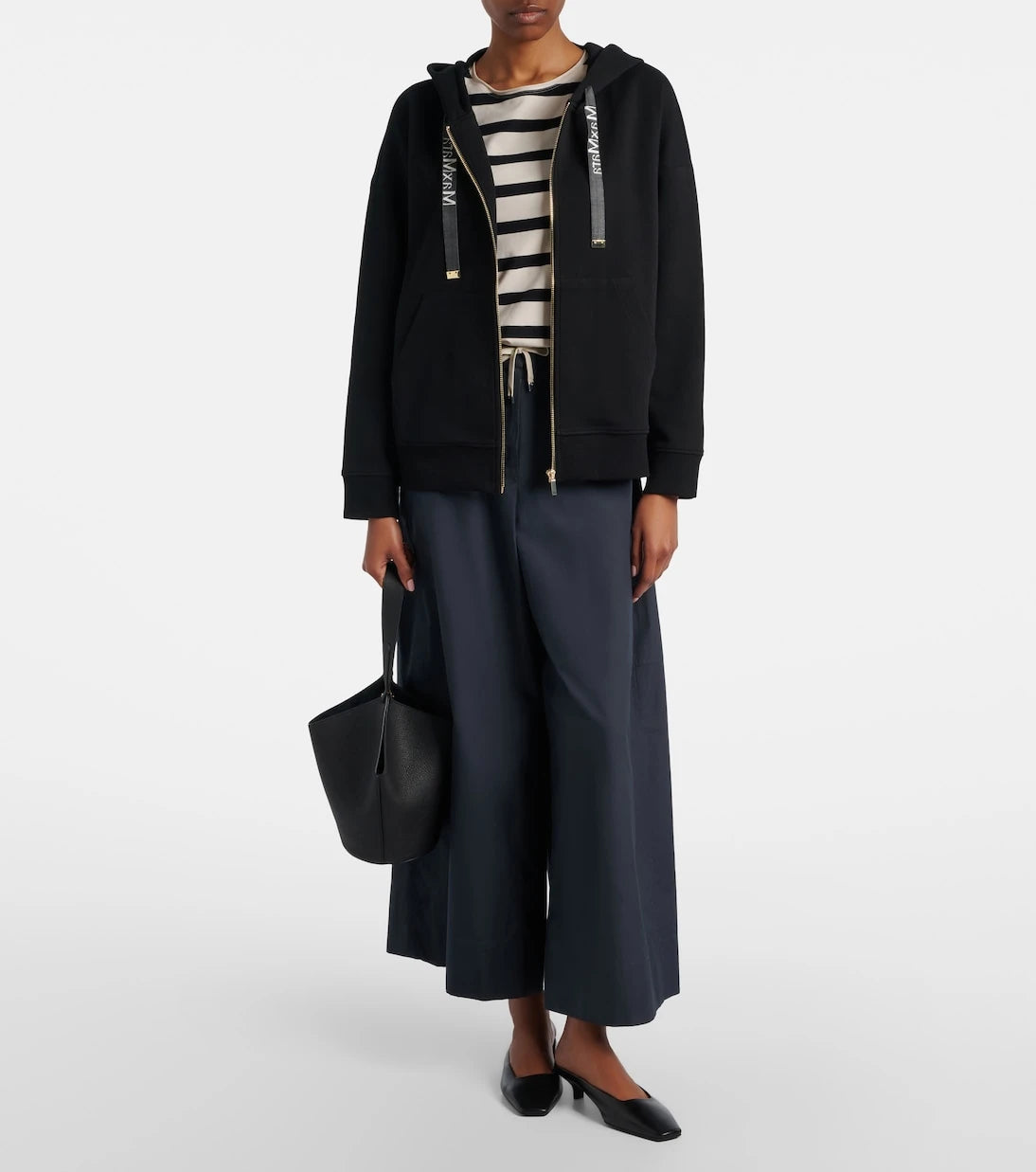 'S Max Mara - Gufo cotton poplin wide-leg pants