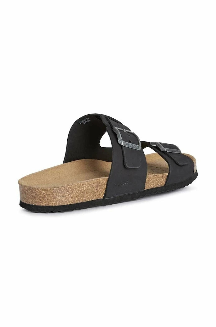 Geox U SANDAL GHITA B Süet Terlik
