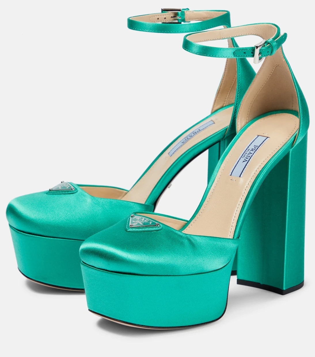 Prada - Satin platform pumps