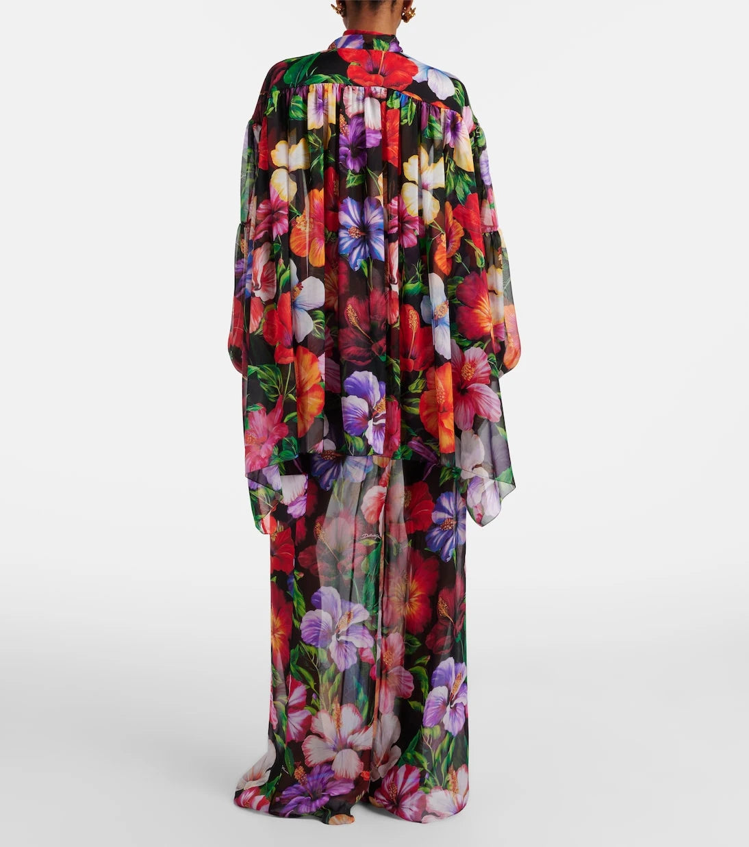 Dolce&Gabbana - Floral silk chiffon wide-leg pants