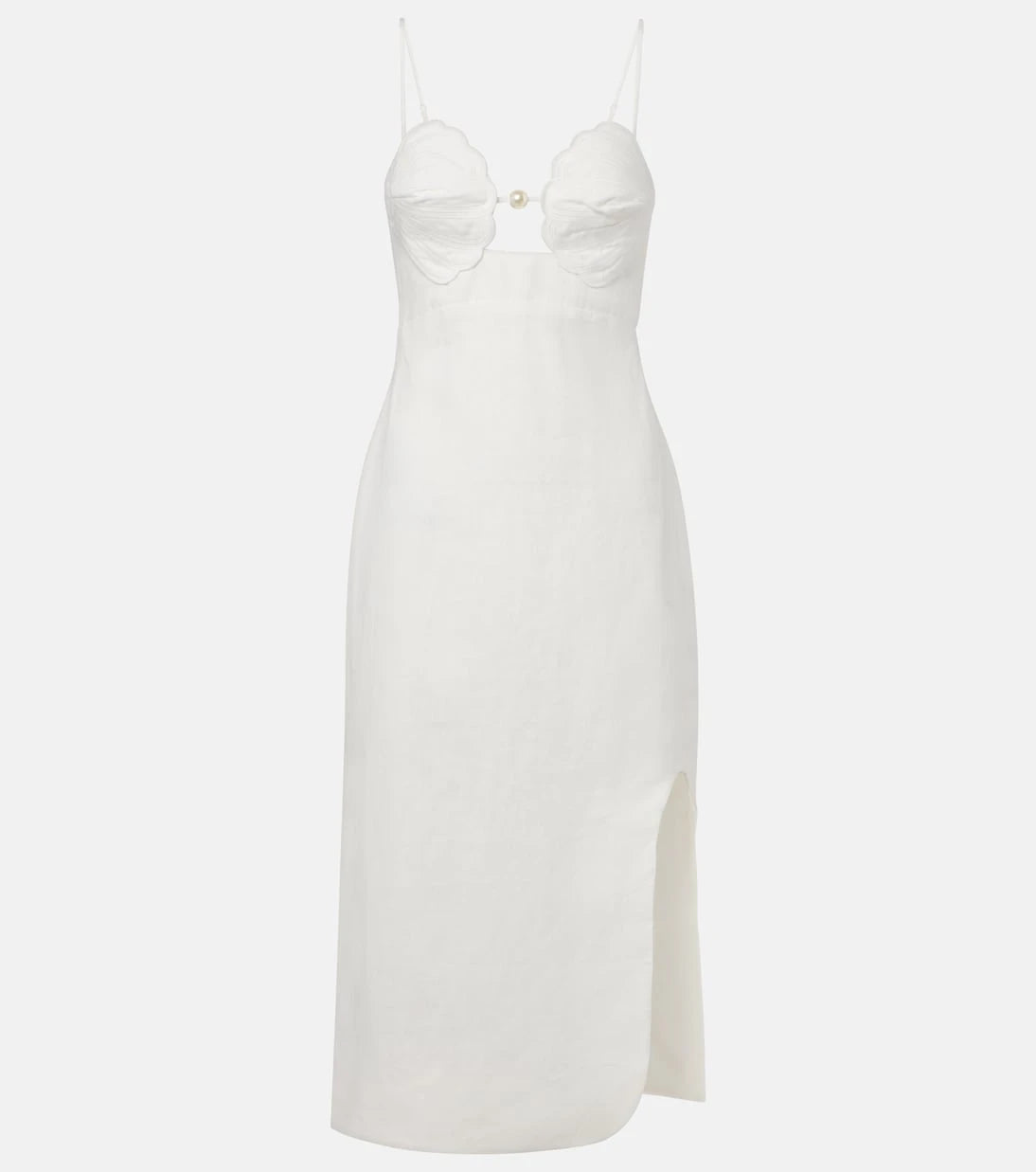 Farm Rio - Embellished linen midi dress