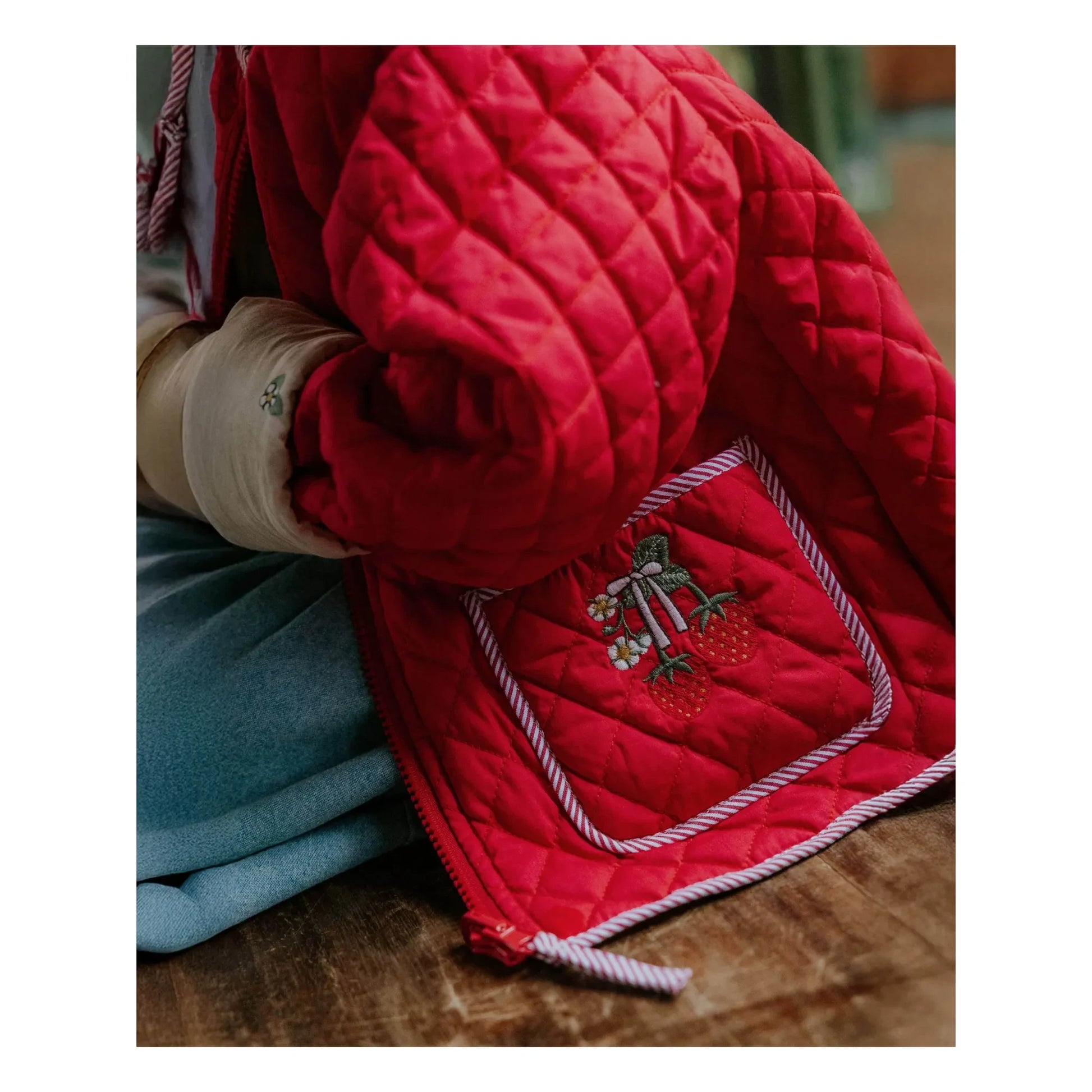 Fliink - Strawberry Kota Jacket | Pink