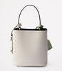 Prada White Mini Saffiano Leather Panier Top-Handle Bag