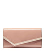 Leather Emmie Clutch Bag BALLET PINK/LIGHT GO