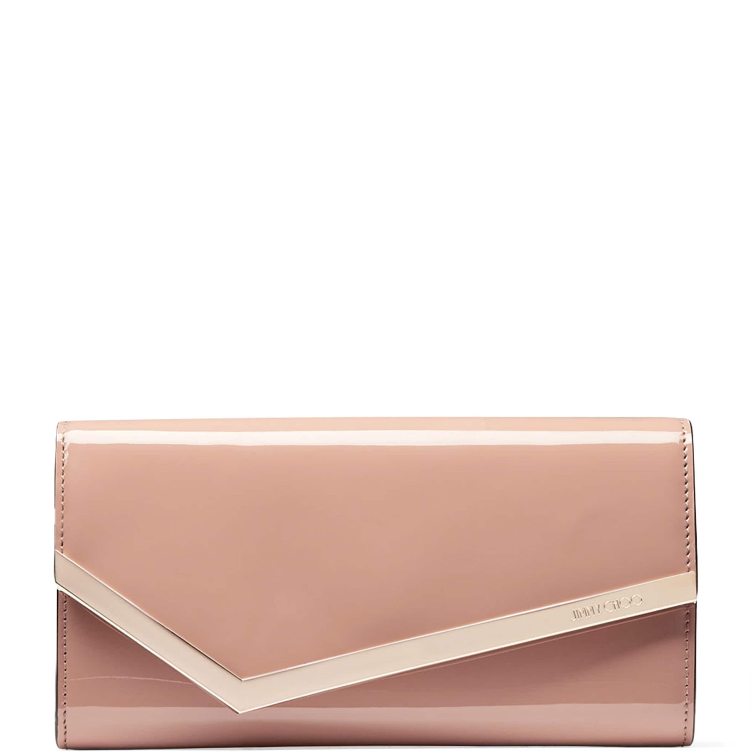 Leather Emmie Clutch Bag BALLET PINK/LIGHT GO