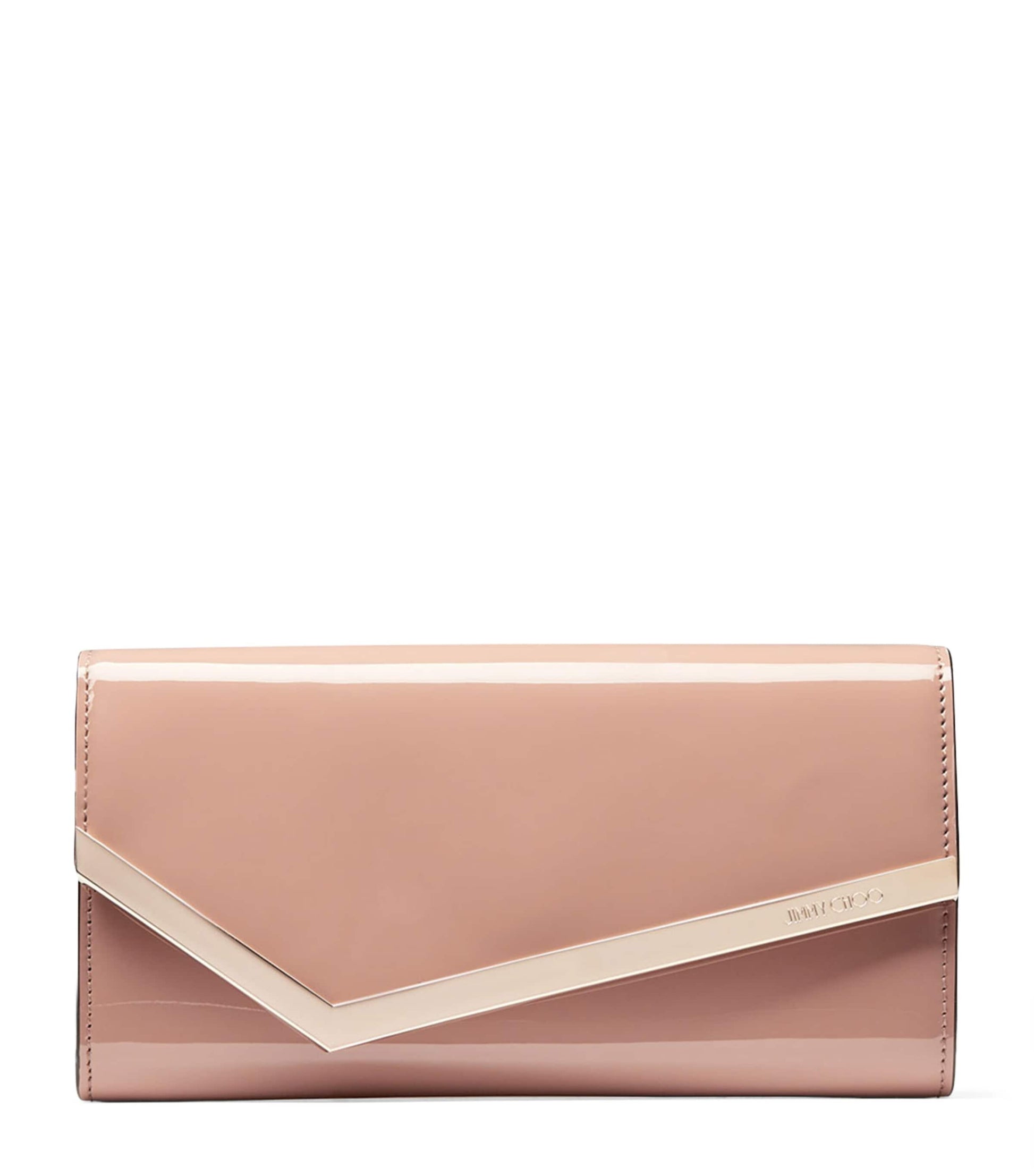 Leather Emmie Clutch Bag BALLET PINK/LIGHT GO