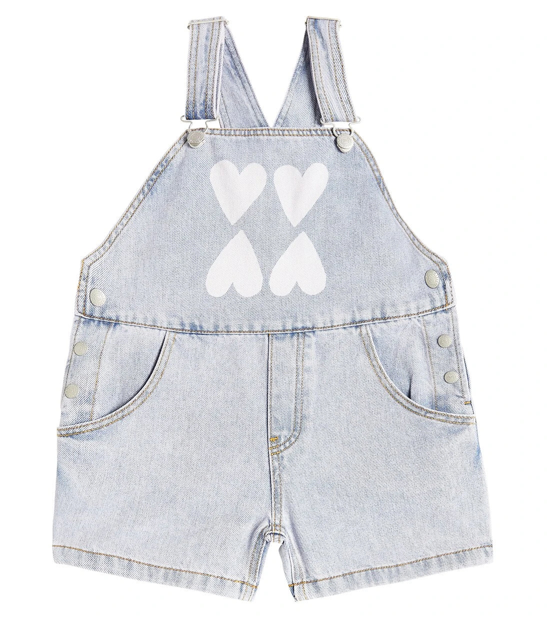Jellymallow - Heart denim overalls