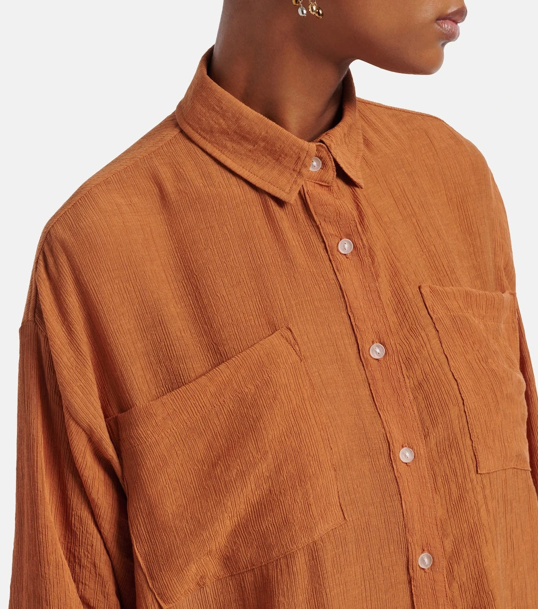 Jade Swim - Mika seersucker shirt
