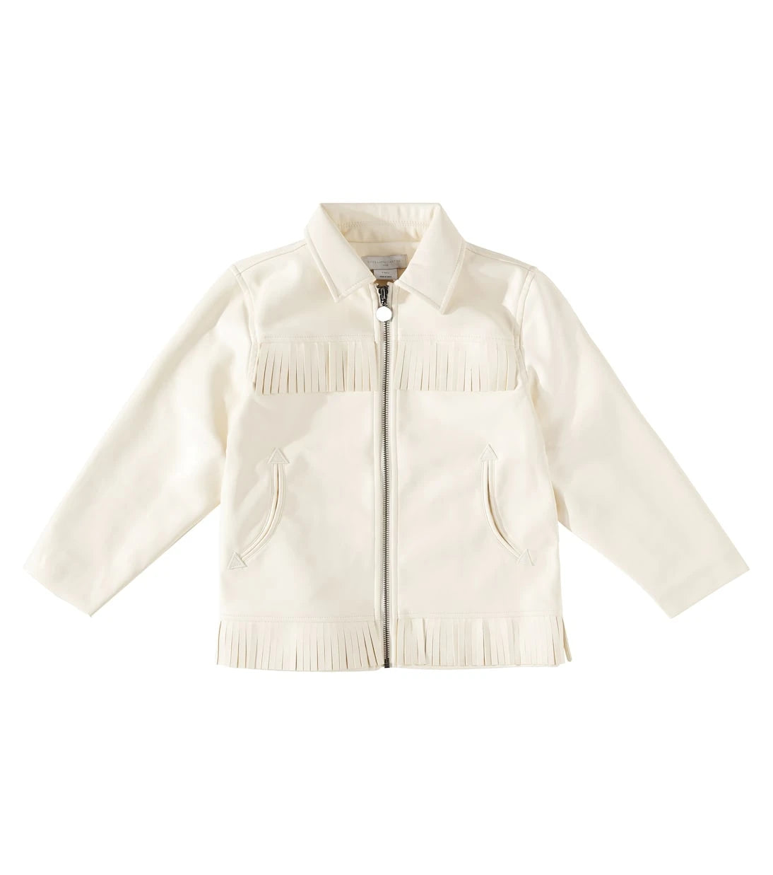 Stella McCartney Kids - Fringed faux leather jacket