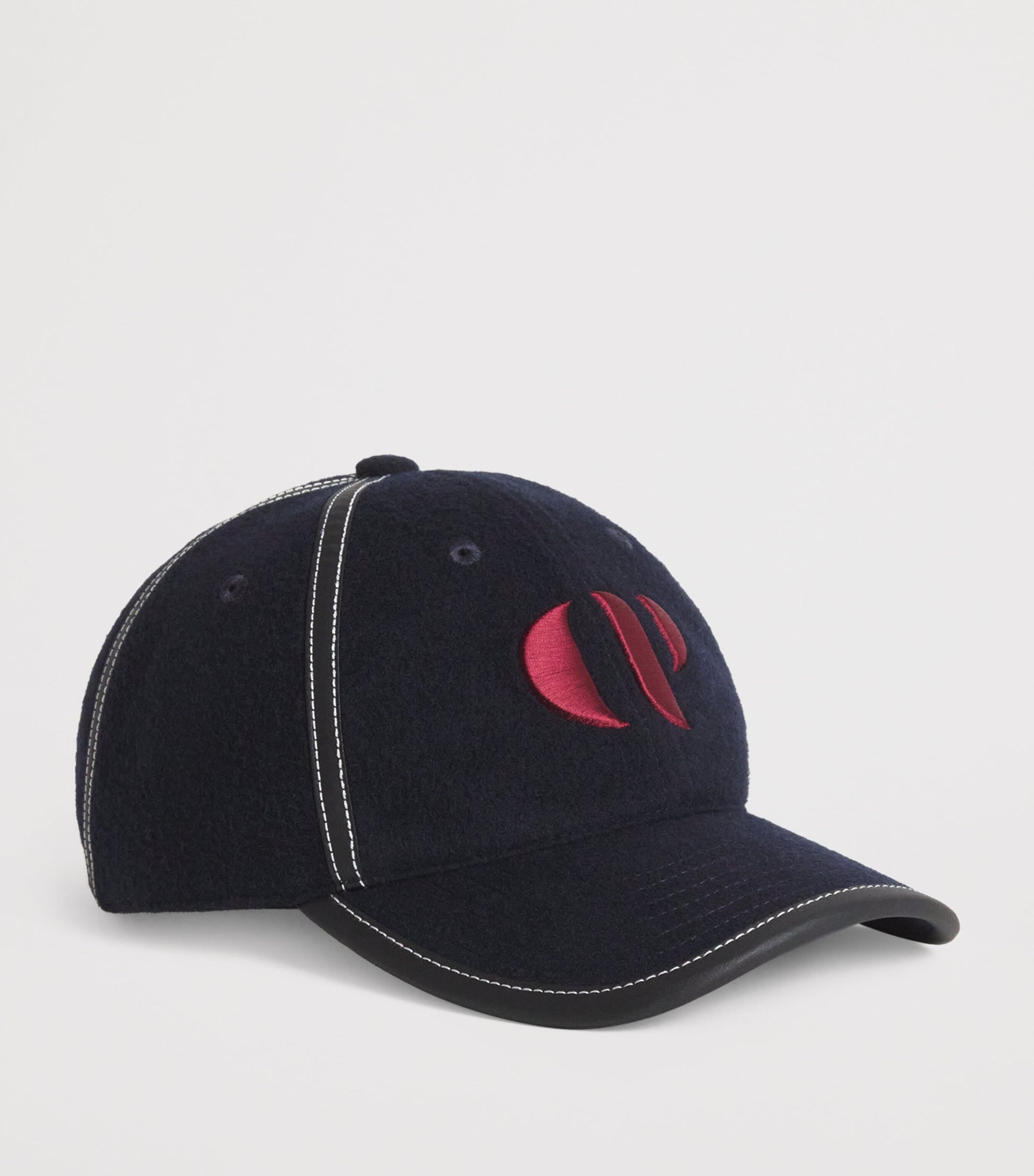 Wool-Blend CP Logo Baseball Cap NAVY