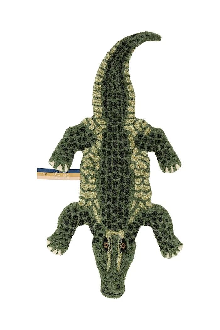 Вълнен килим Doing Goods Coolio Crocodile S/122 x 61 cm