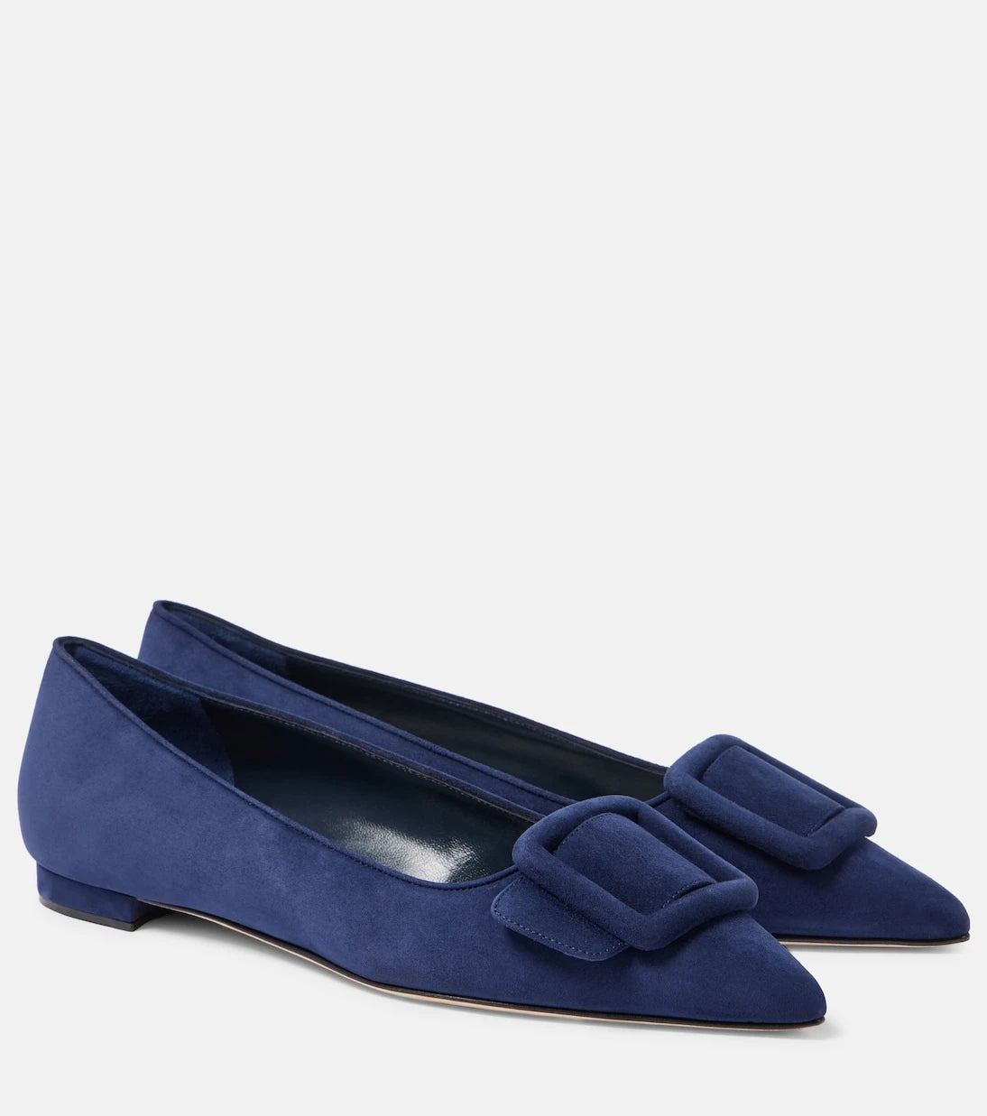 Manolo Blahnik - Maysale suede ballet flats