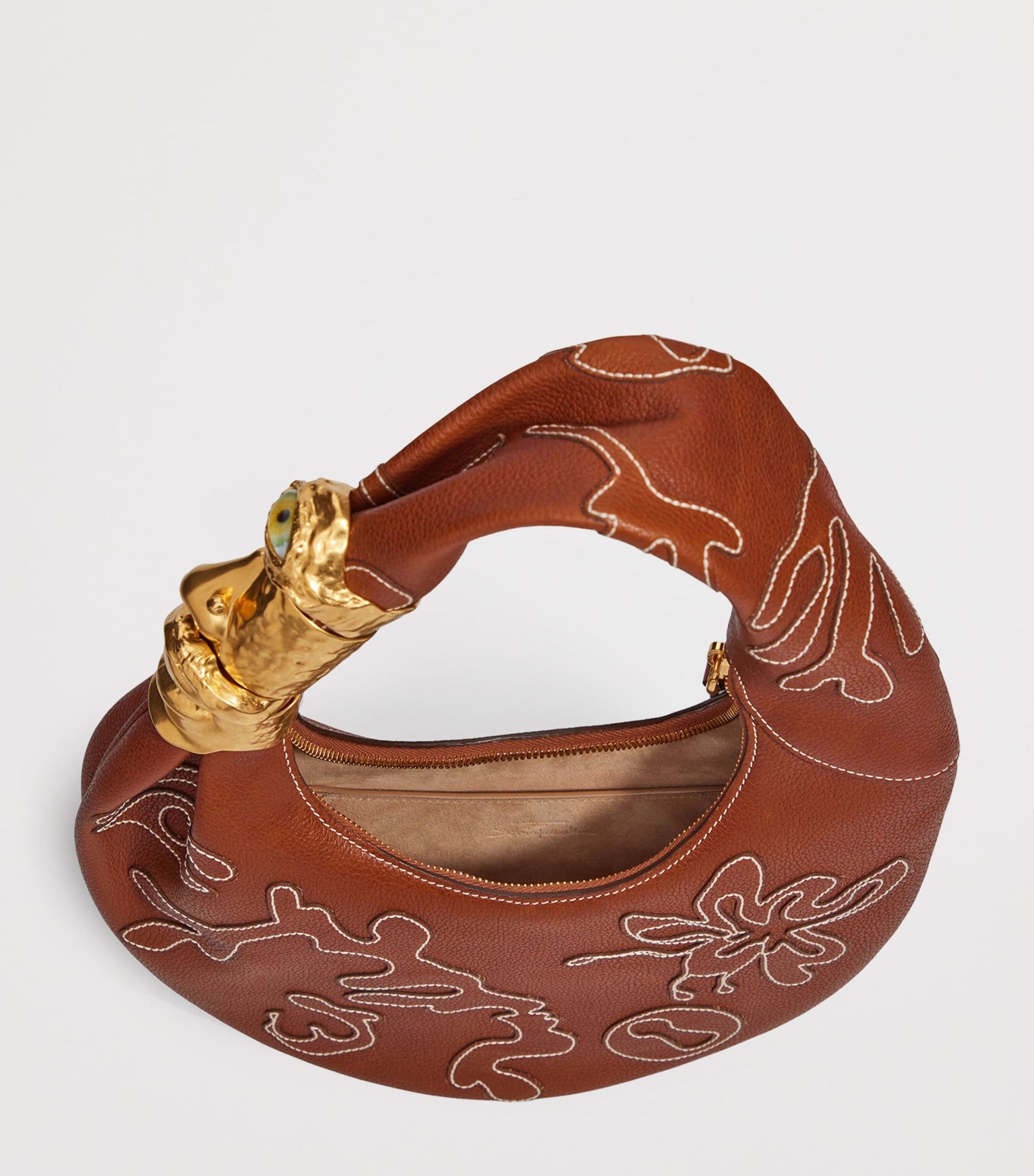 Small Leather Soufflé Shoulder Bag