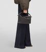 LOEWE Grey Small Leather Puzzle Edge Top-Handle Bag