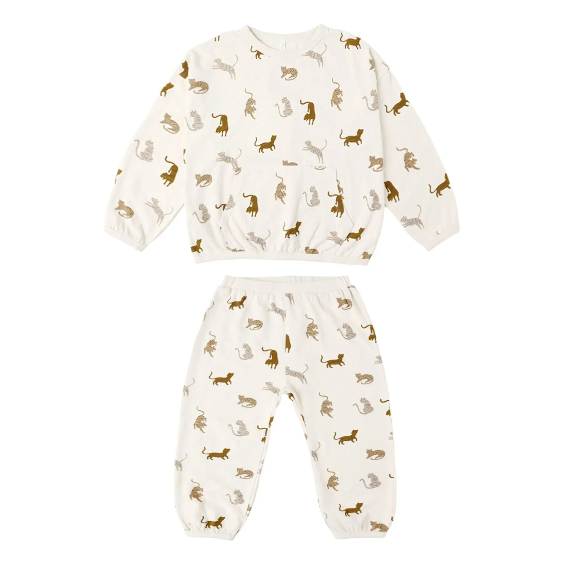 Rylee + Cru - Tigers T-shirt and pants set | Ecru