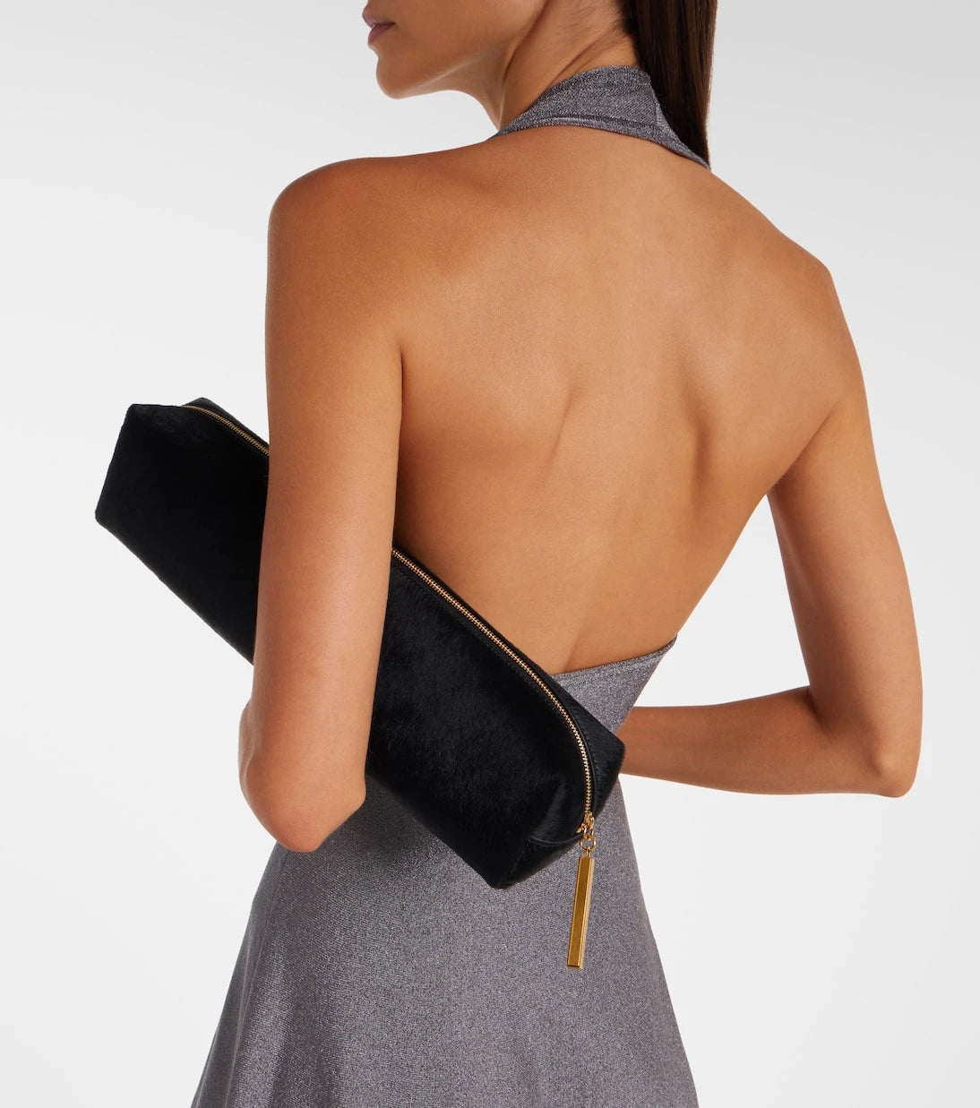 Khaite - Kye calf hair clutch