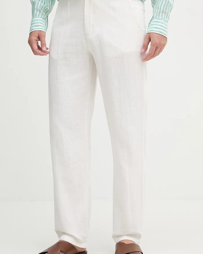 Lindbergh erkek keten karışımlı pantolon