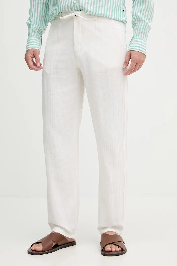 Lindbergh erkek keten karışımlı pantolon