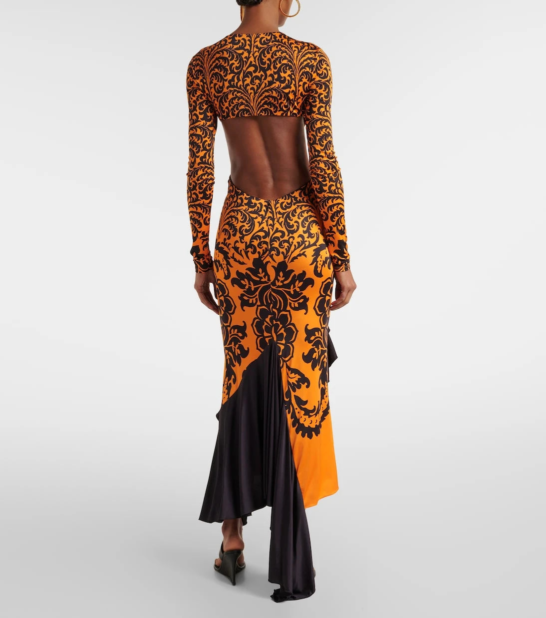 Etro - Printed open-back midi dress