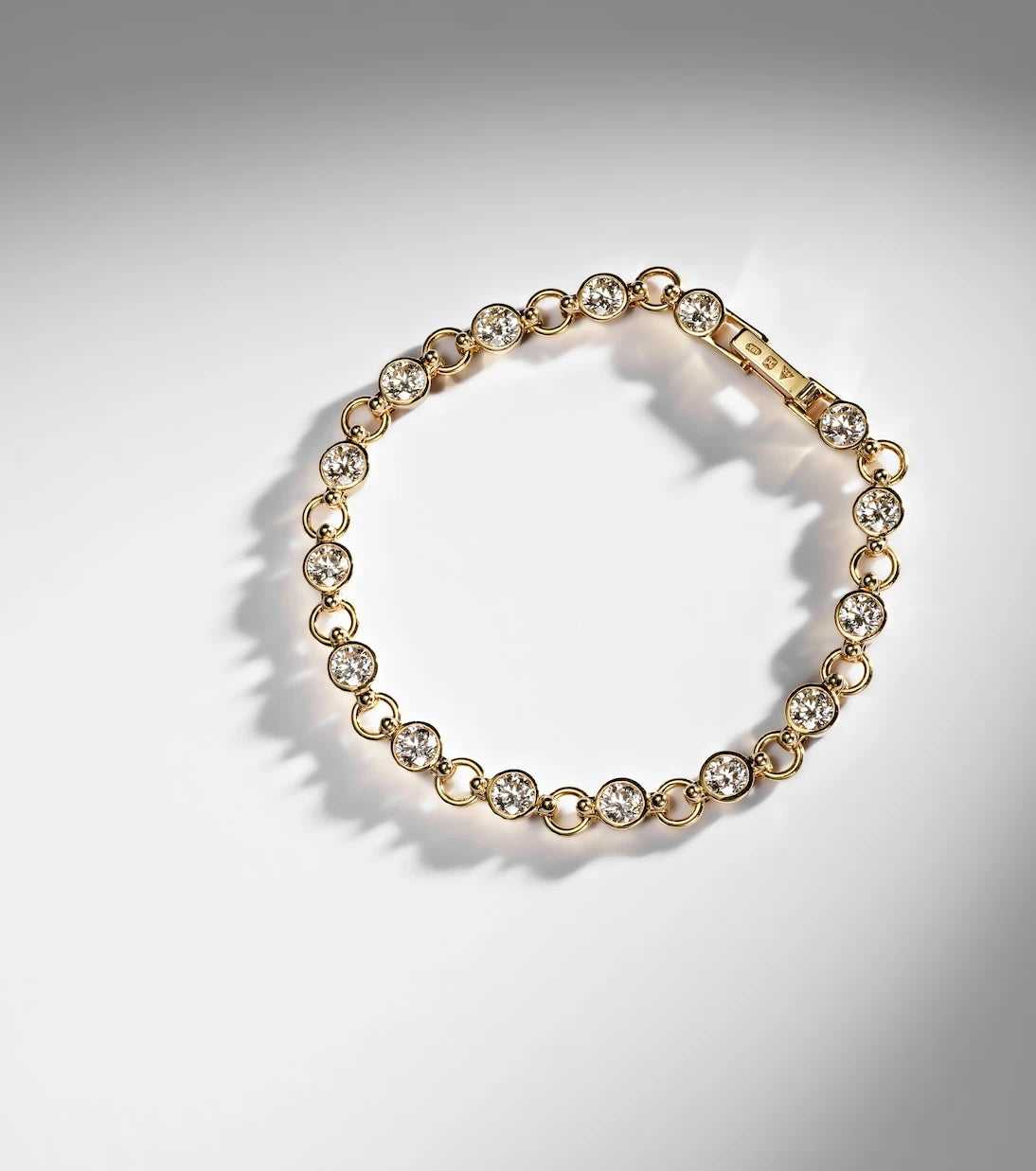 FoundRae - Rivière 18kt gold chain bracelet with diamonds