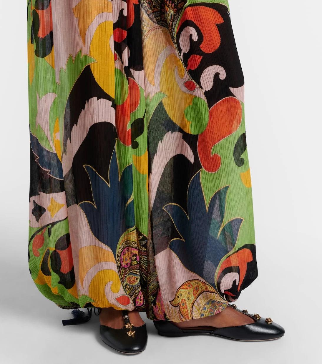 Etro - Printed wide-leg pants