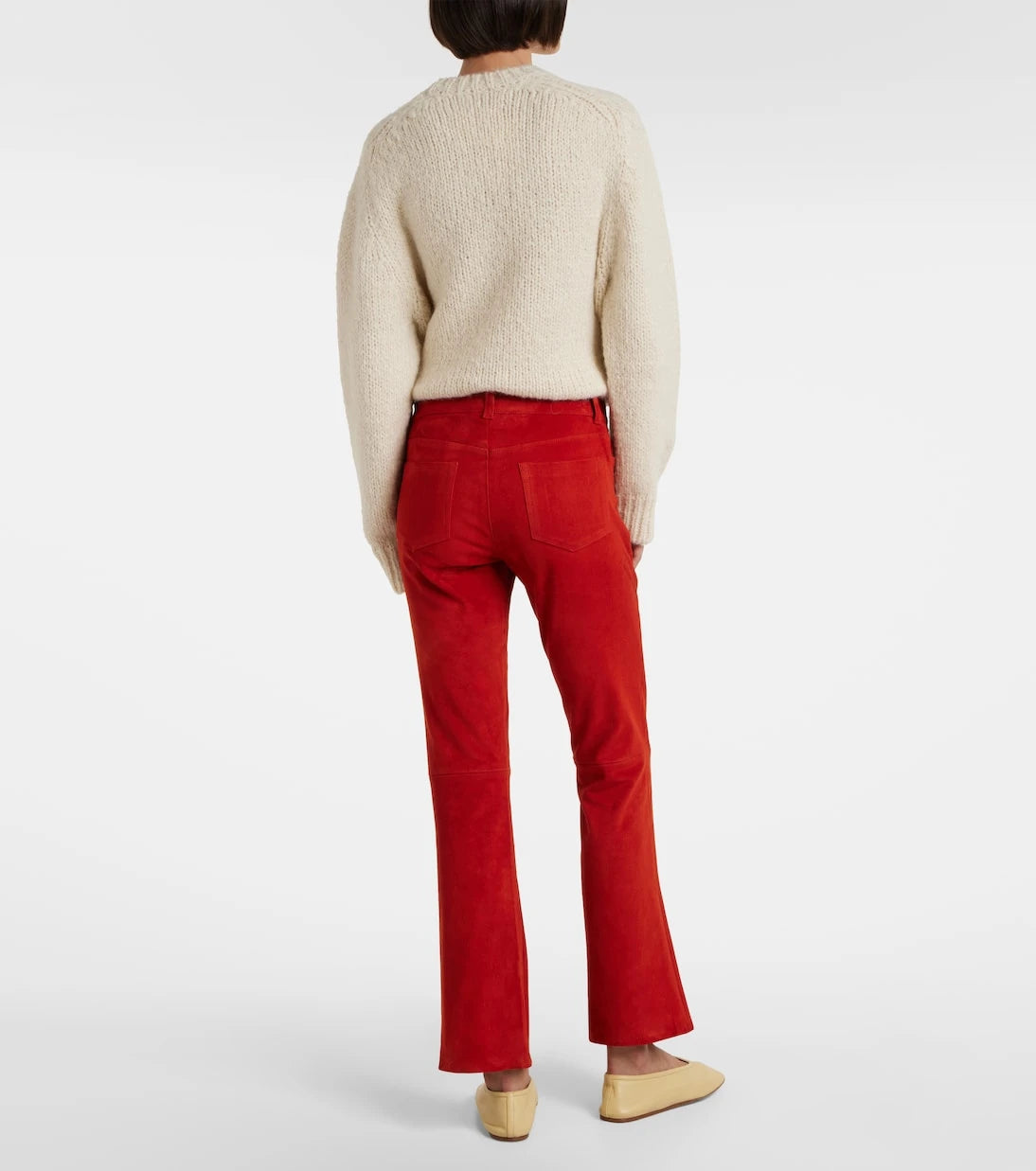 Stouls - Dean 22 low-rise suede flared pants