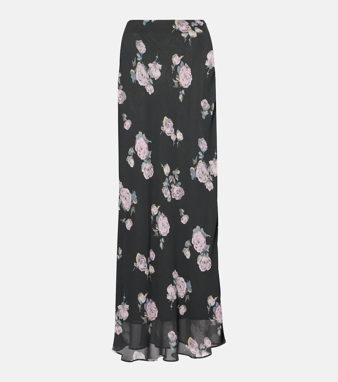 Ganni - Floral crêpe maxi skirt