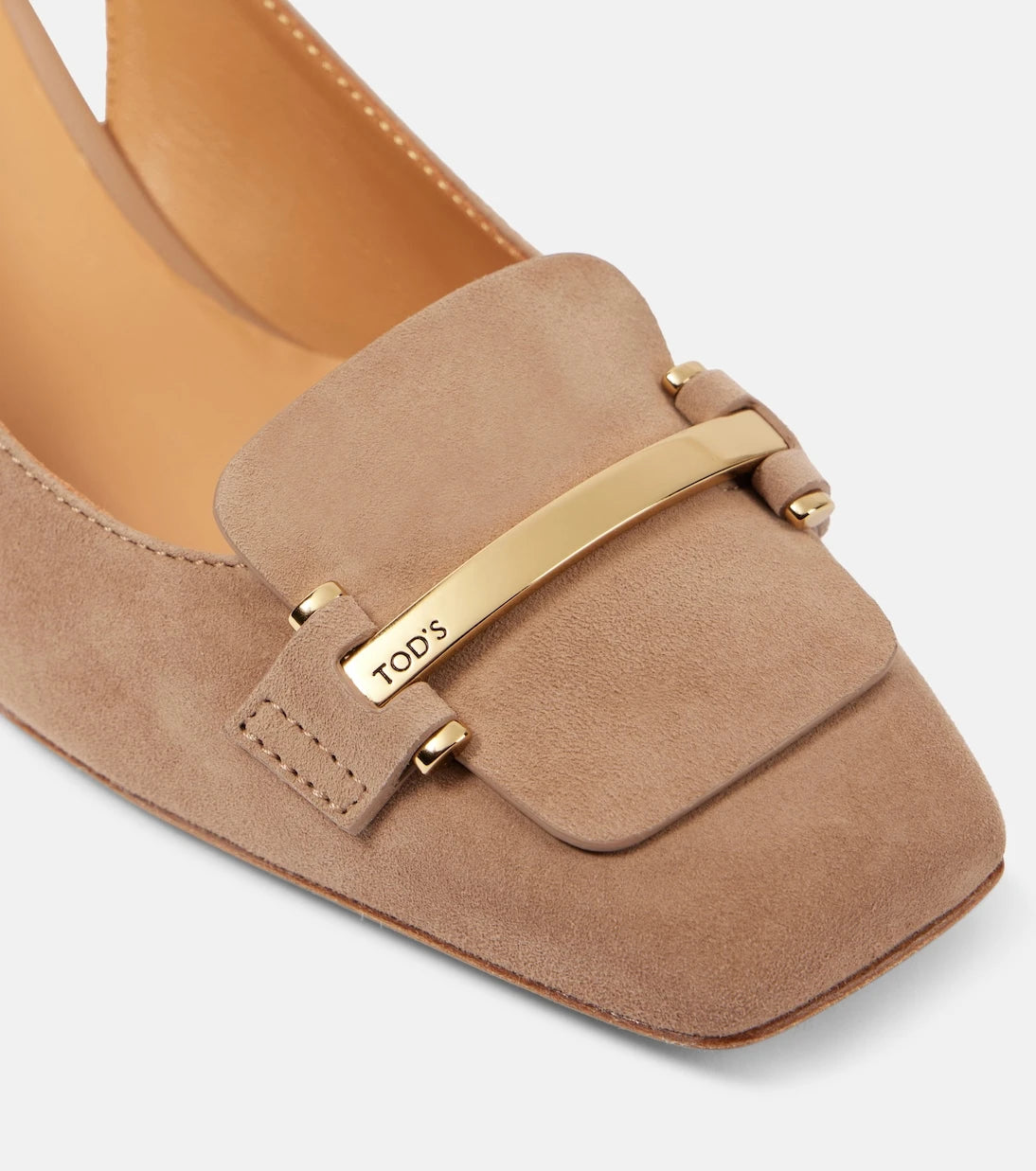 Tod's - 50 suede slingback pumps