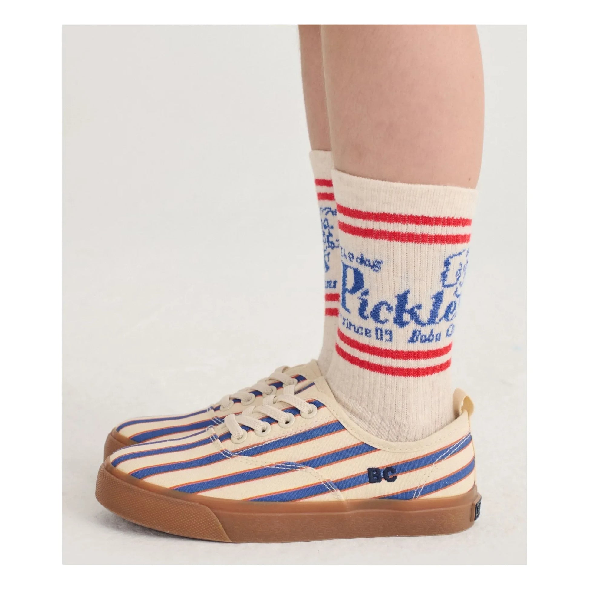 Bobo Choses - Striped Lace-up Sneakers | Blue