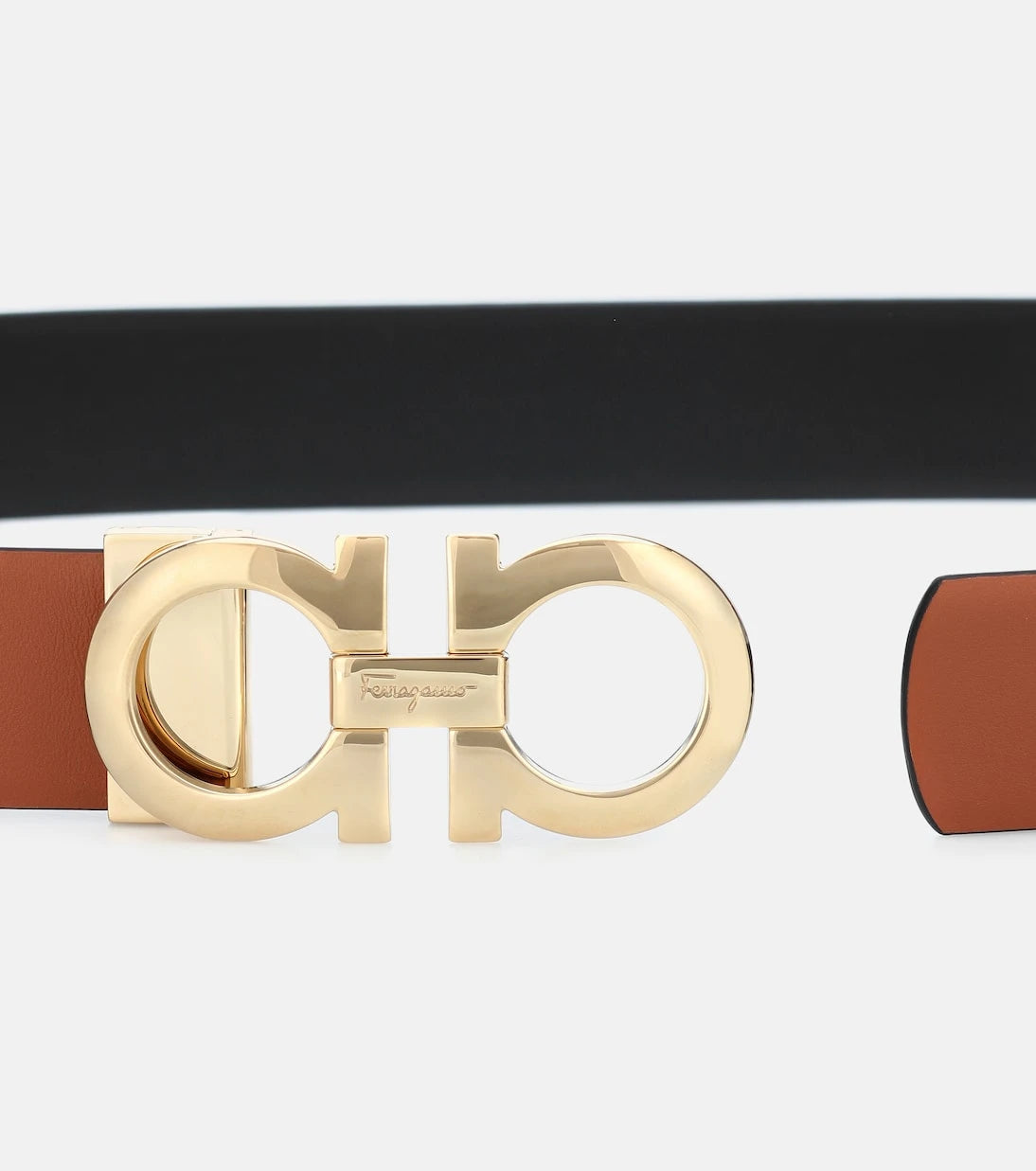 Ferragamo - Gancini reversible leather belt