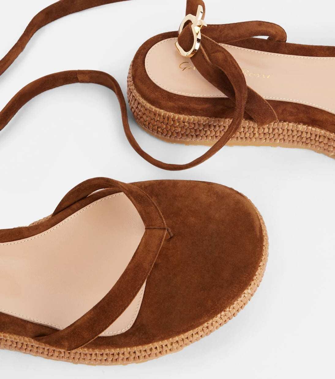 Gianvito Rossi - Suede espadrille sandals