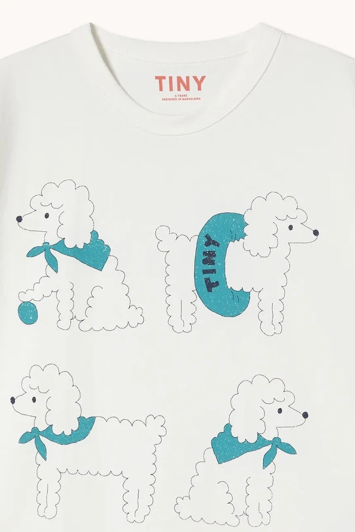 Детска памучна тениска Tinycottons POODLE GRAPHIC TEE