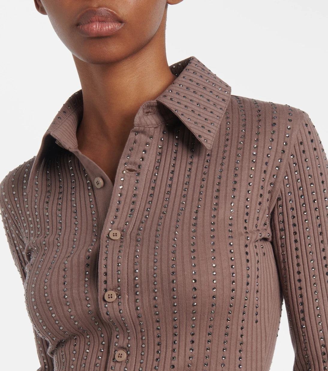 ذا أتيكو - كنزة بولو قطنية مزينة