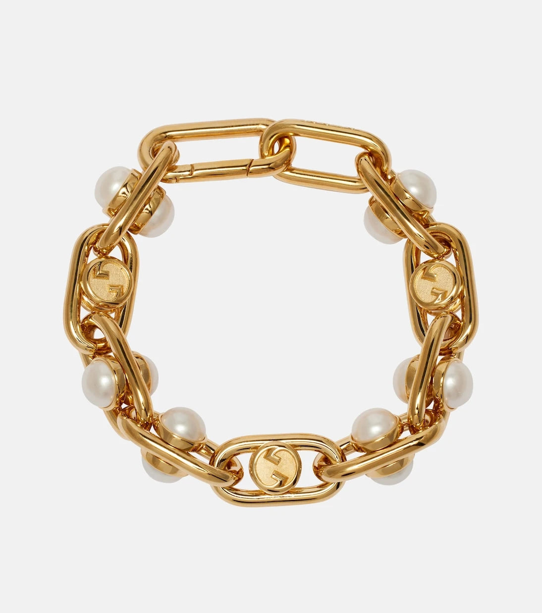 Gucci - Faux pearl chain bracelet