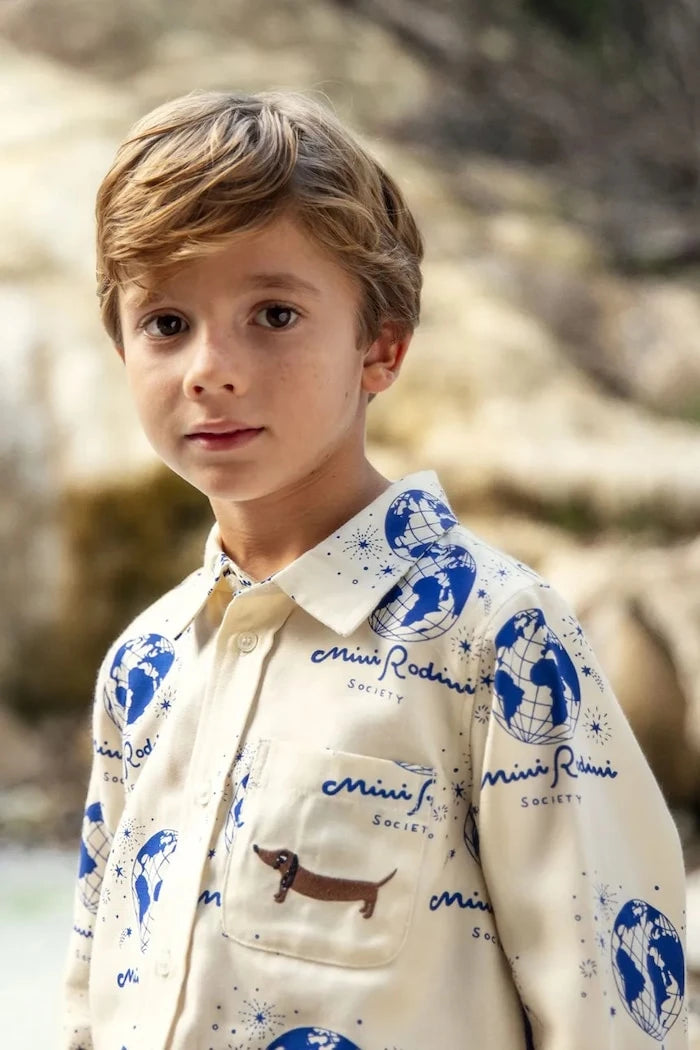 Mini Rodini риза за деца Society