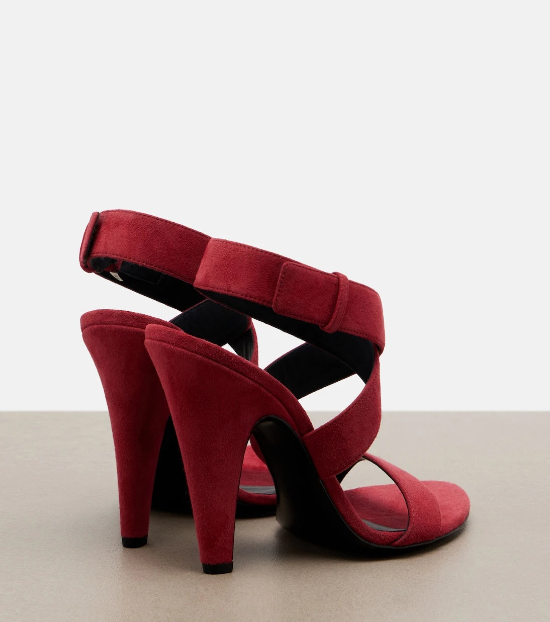 Alaïa - Cone suede slingback sandals