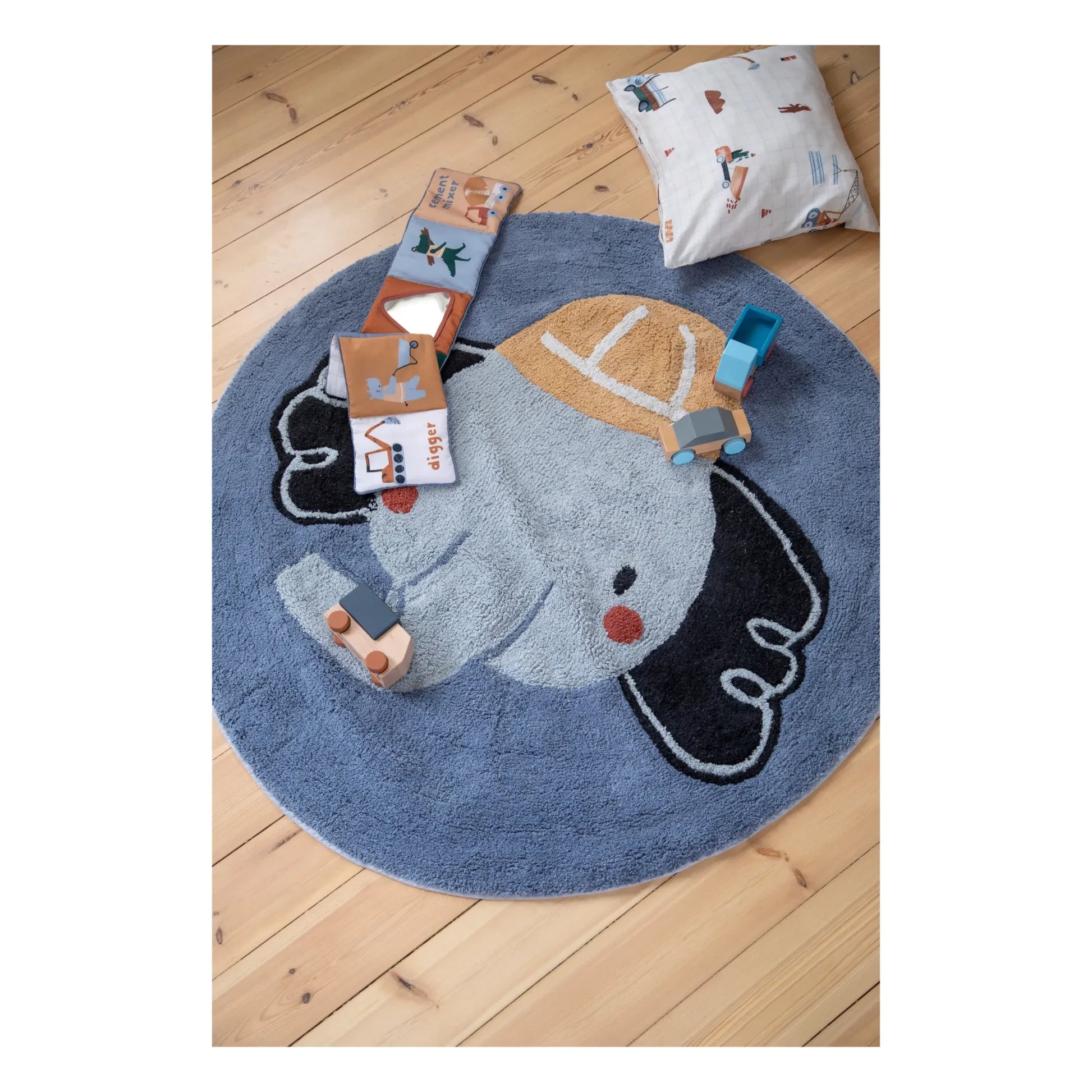 Sebra - Builders soft toy book