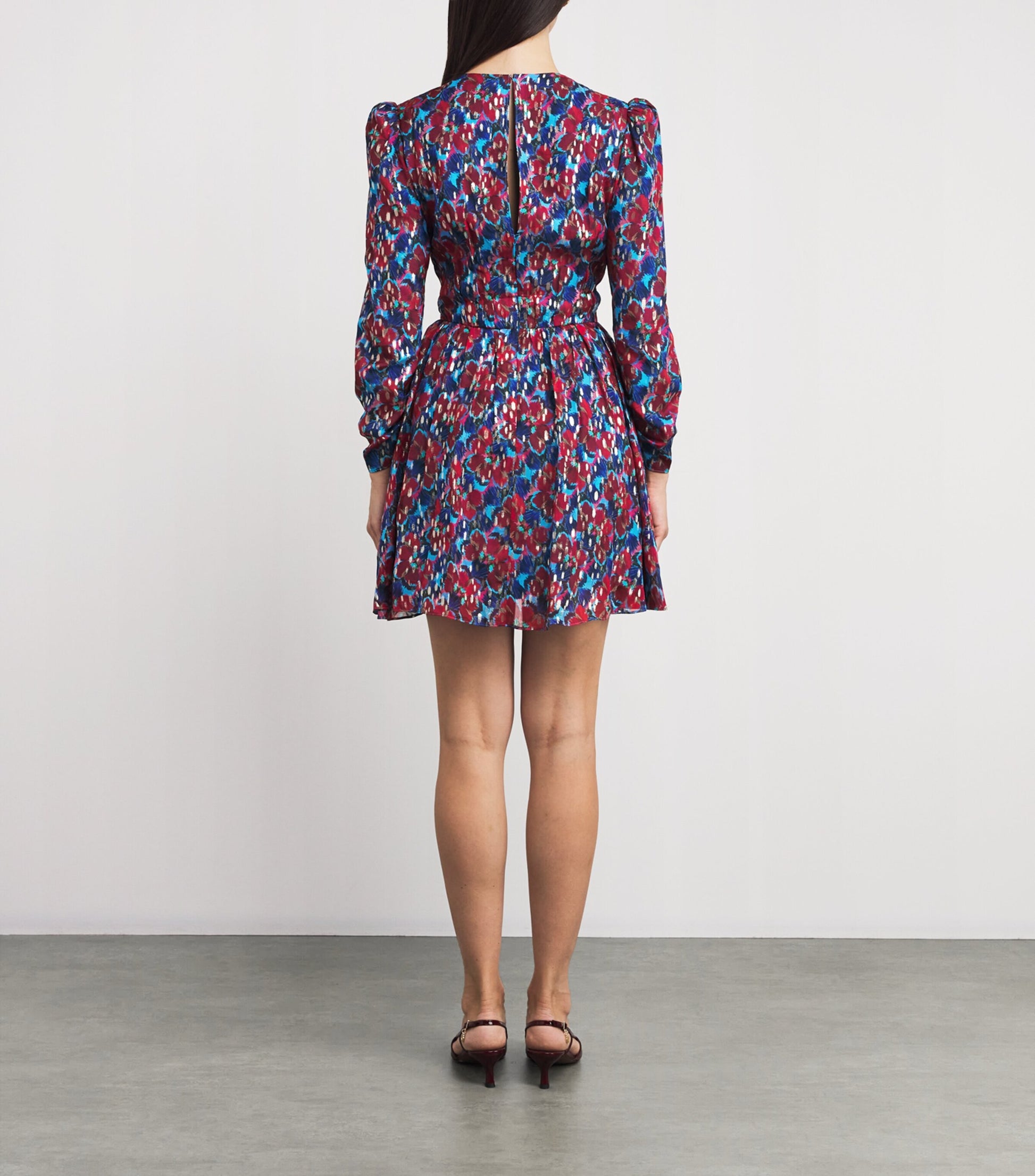 Saloni Silk-Blend Blythe Mini Dress